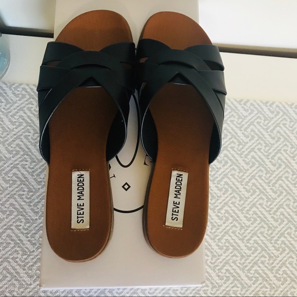 📍📍SOLD📍📍Steve Madden Dinza black Sandal size - Picture 5 of 7